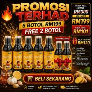 Jus Sarhan - 5 BOTOL FREE 2 BOTOL